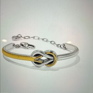 Brighton Silver and Yellow Knot Bracelet